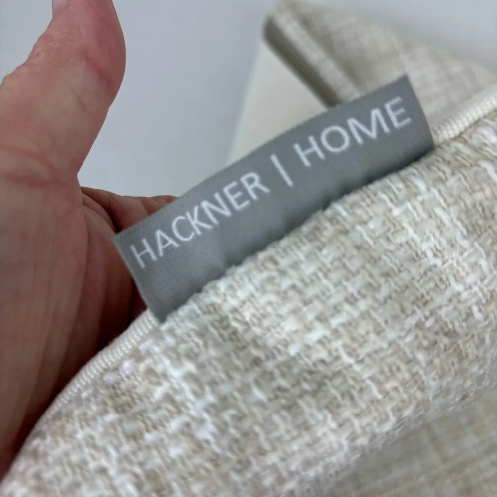 Hackner/Home grass cloth look accent pillow cover